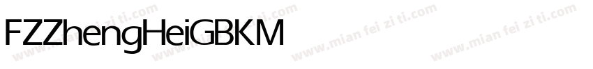 FZZhengHeiGBK Medium字体转换